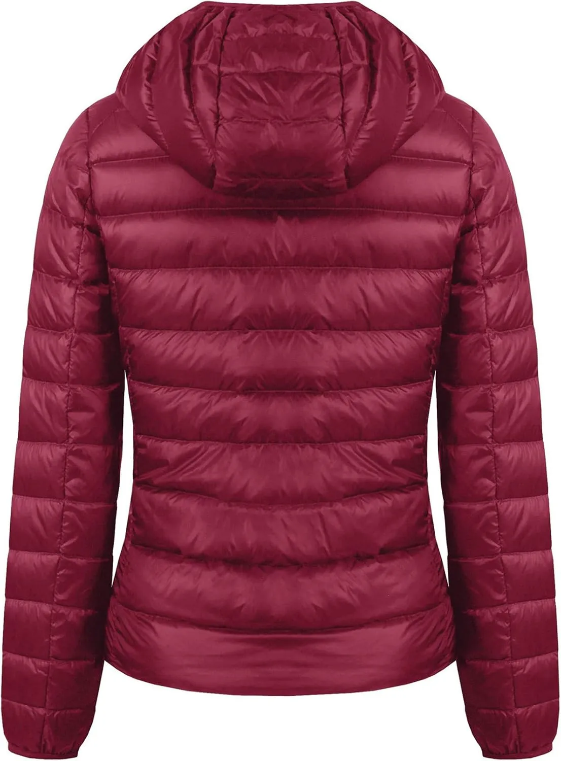 Valennia Women's Short Down Coat Packable Puffer Jacket With Hooded Winter Ultra Light Outerwear