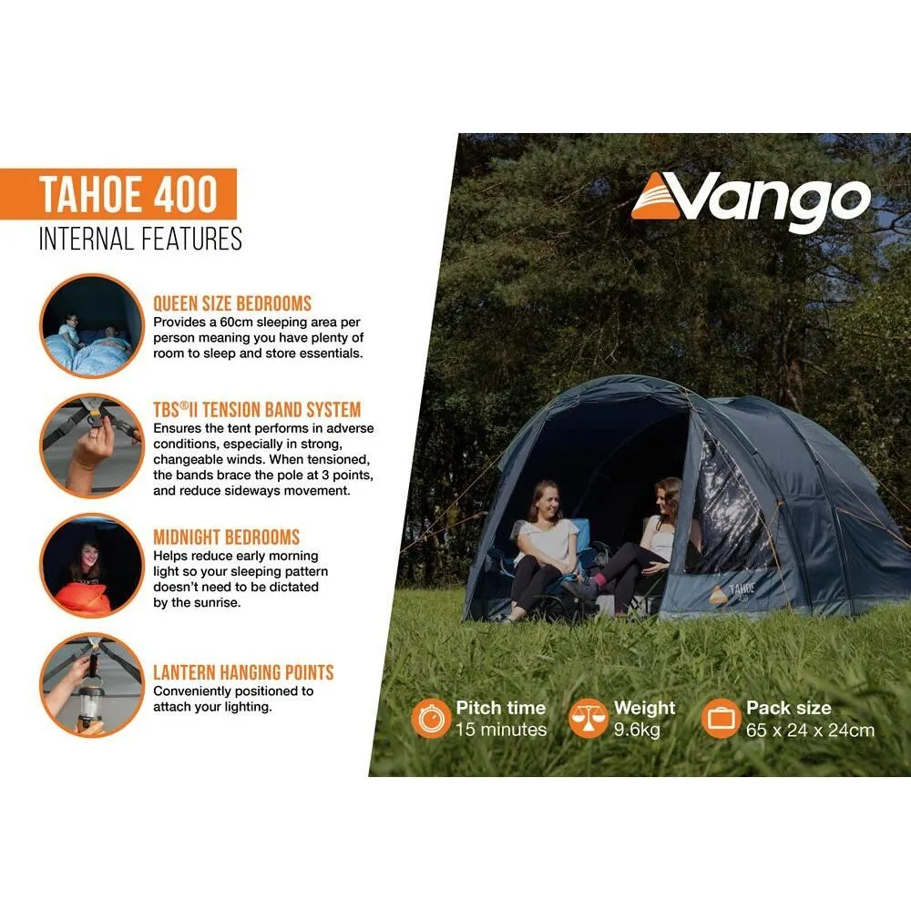Vango Tahoe 400 Deep Blue 4 persont Tent