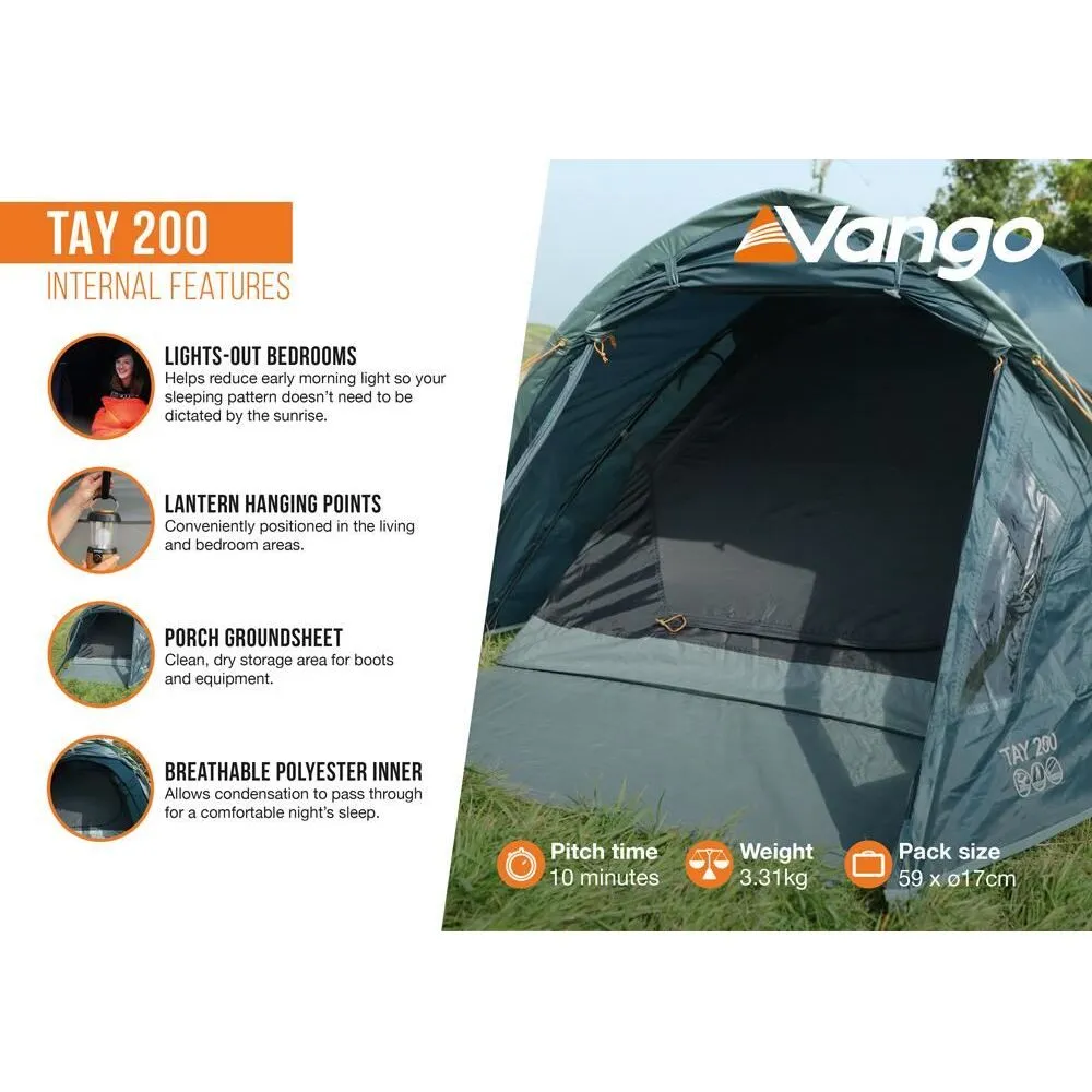 Vango Tay 200 Deep Blue 2 Person Poled Tent