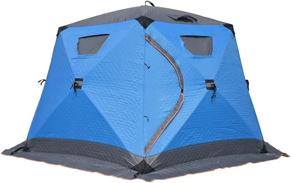 VejiA 4 Meters Camping Tent 4-Season Heavy Duty Waterproof Tent Family Outdoor Hiking Hunting Tent with Zipped Groundsheet and Chimney
