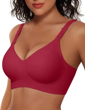 Vertvie Womens Wireless Bras No Underwire Push Up Bra Seamless Supportive Full Coverage Everyday Bras Regular and Plus Size