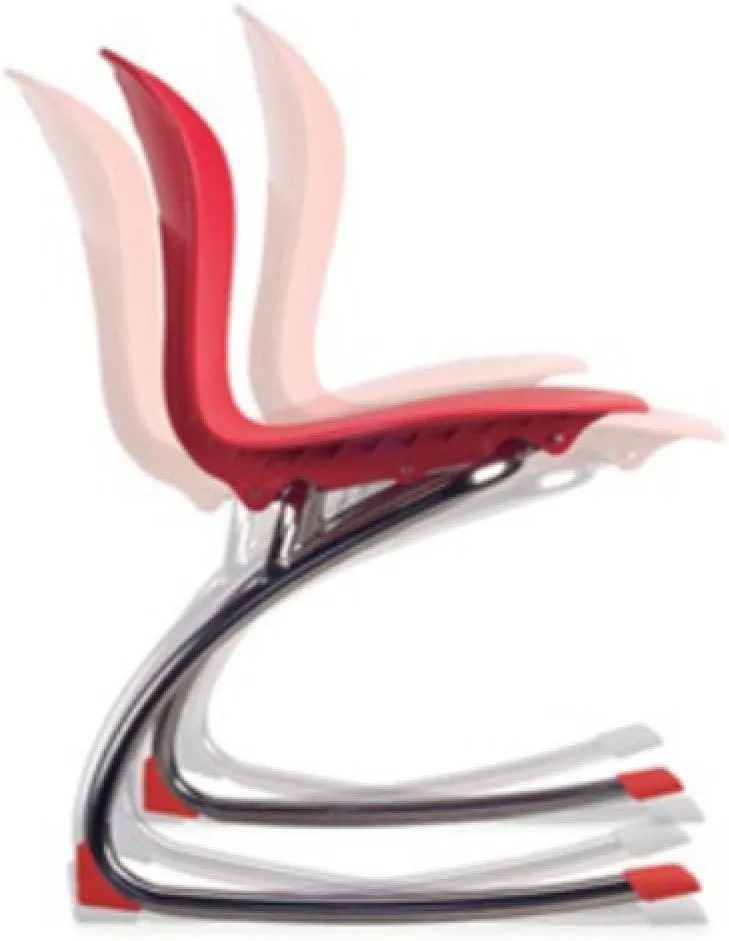 Virco ZROCK18 School Rocking Chair, ZUMA Rocker Series 18" Seat Height for Students 5th Grade - Adult, Appropriate for Libraries, Break Rooms and Reading Nooks - Navy (10 Chairs)