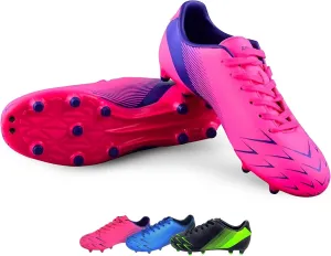 Vizari Ranger Youth Firm Ground Soccer Cleats – FG Outdoor Football Shoes | Ideal for Toddlers & Little/Big Kids | Snug Fit with Long-Lasting Comfort