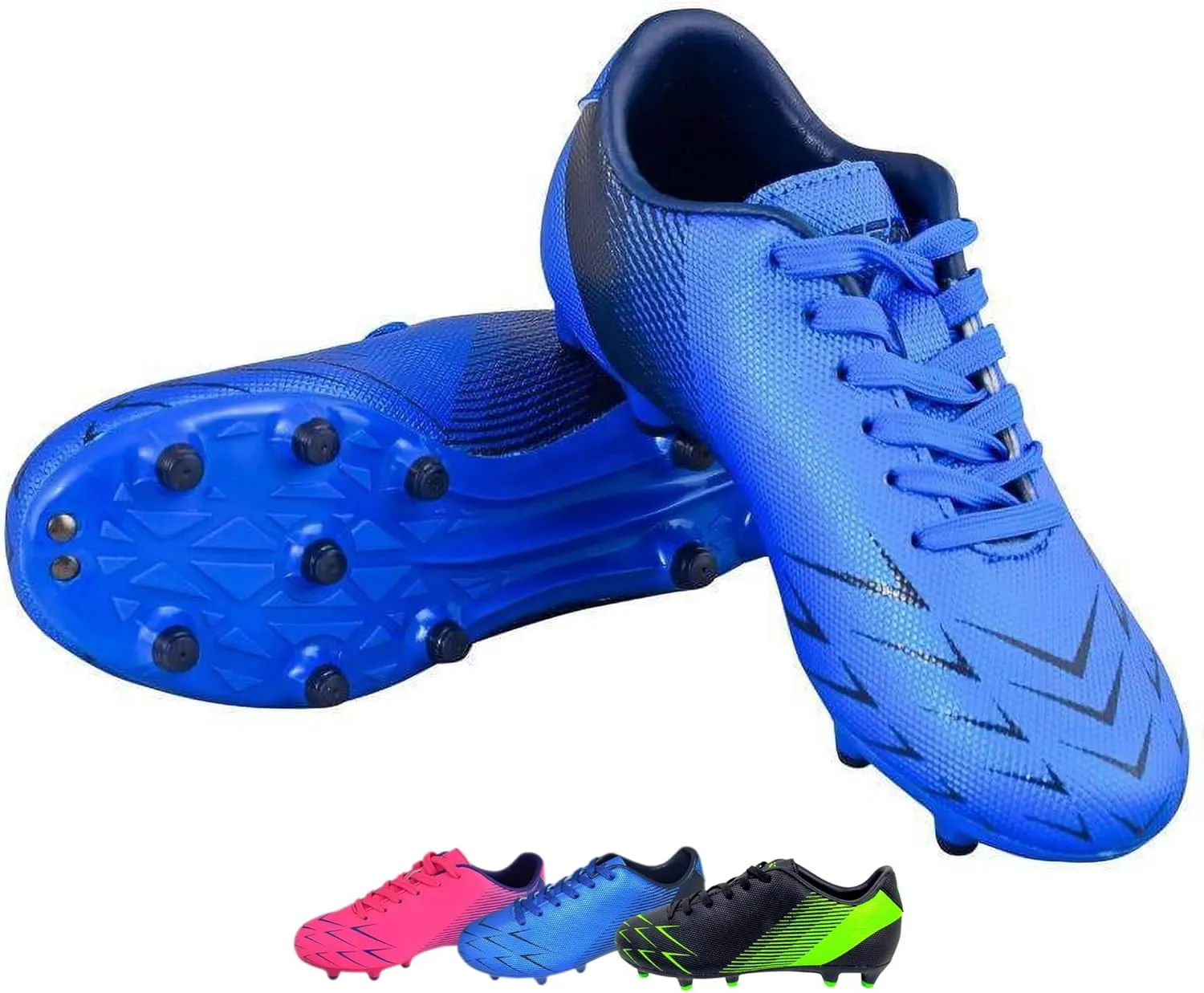 Vizari Ranger Youth Firm Ground Soccer Cleats – FG Outdoor Football Shoes | Ideal for Toddlers & Little/Big Kids | Snug Fit with Long-Lasting Comfort
