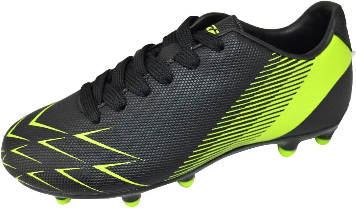 Vizari Ranger Youth Firm Ground Soccer Cleats – FG Outdoor Football Shoes | Ideal for Toddlers & Little/Big Kids | Snug Fit with Long-Lasting Comfort