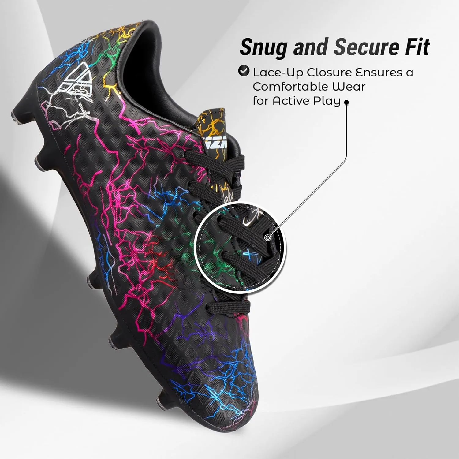 Vizari Zodiac Firm Ground Soccer Cleats Boys Girls | Lightweight & Durable Youth Football Shoes with Molded TPU Outsole | Outdoor Training & Matches