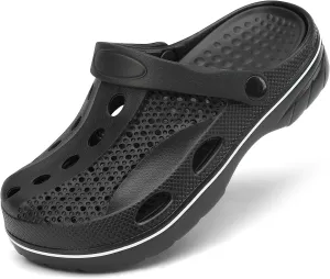 VZQ Women and Men Arch Support Clogs Slip-on Garden Shoes Outdoor Beach Slippers Sandals with Plantar Fasciitis Feet Cushion Insoles