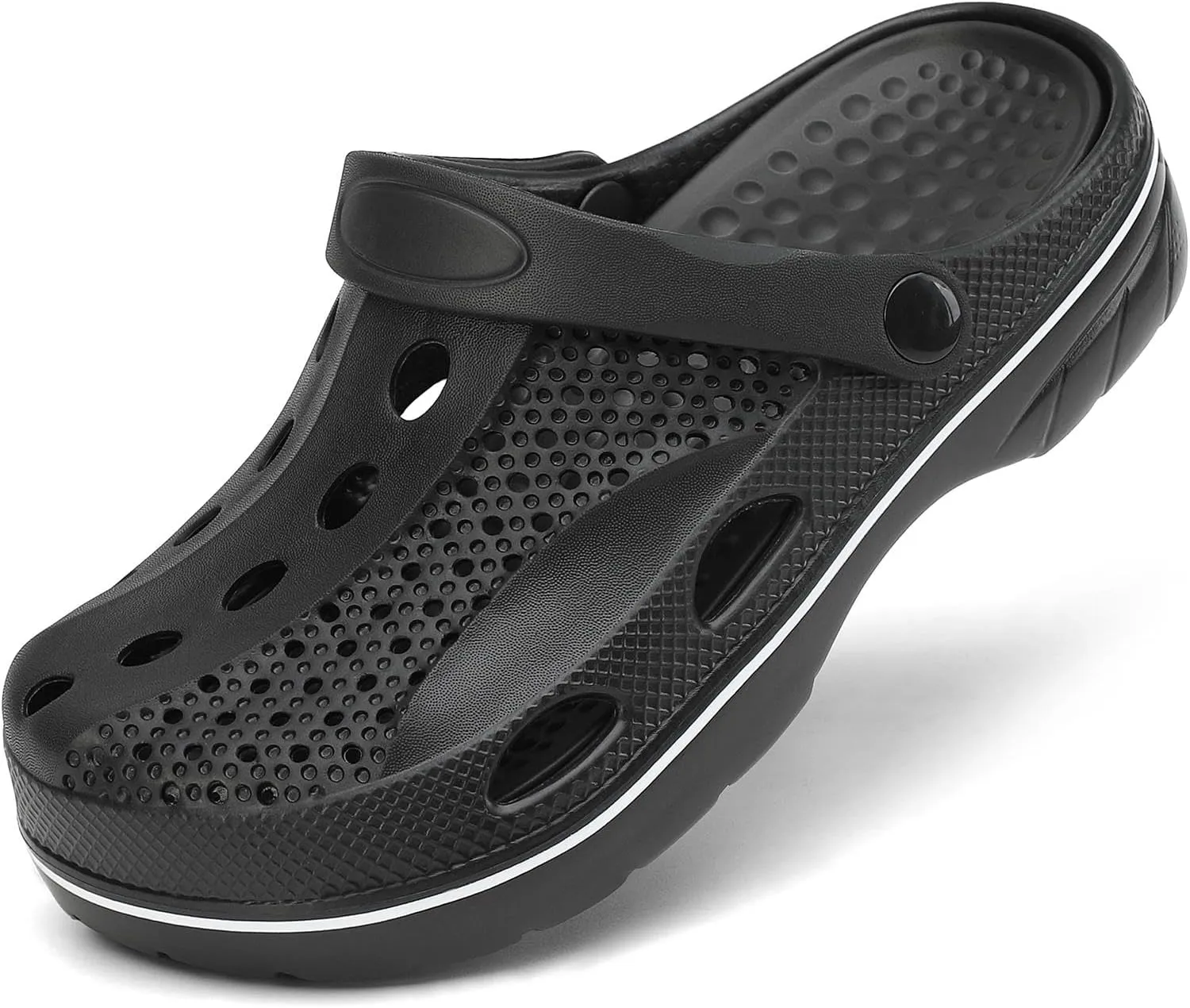 VZQ Women and Men Arch Support Clogs Slip-on Garden Shoes Outdoor Beach Slippers Sandals with Plantar Fasciitis Feet Cushion Insoles