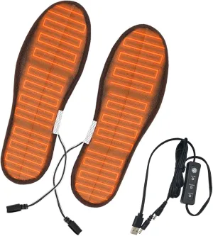 Warming Electric Heated Soles - Warming Electric Heated Soles, USB Heating Shoes Insoles | Winter Insole Foot Warmers with Three Temperature Settings for Hunting, Camping, Fishing, Running