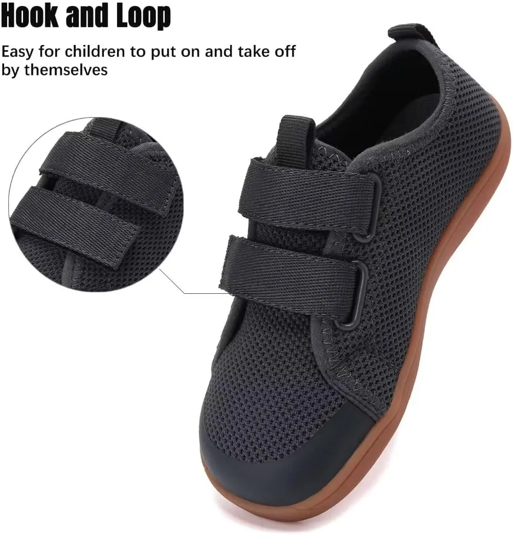 WateLves Toddler Little Kid Wide Barefoot The First Walking Shoes Girls Boys Breathable Lightweight Splay Naturally Minimalist Sneakers