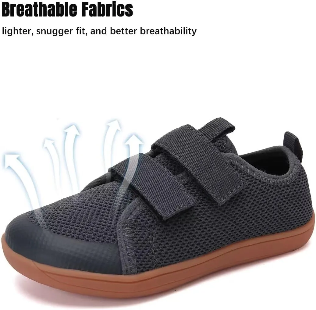 WateLves Toddler Little Kid Wide Barefoot The First Walking Shoes Girls Boys Breathable Lightweight Splay Naturally Minimalist Sneakers