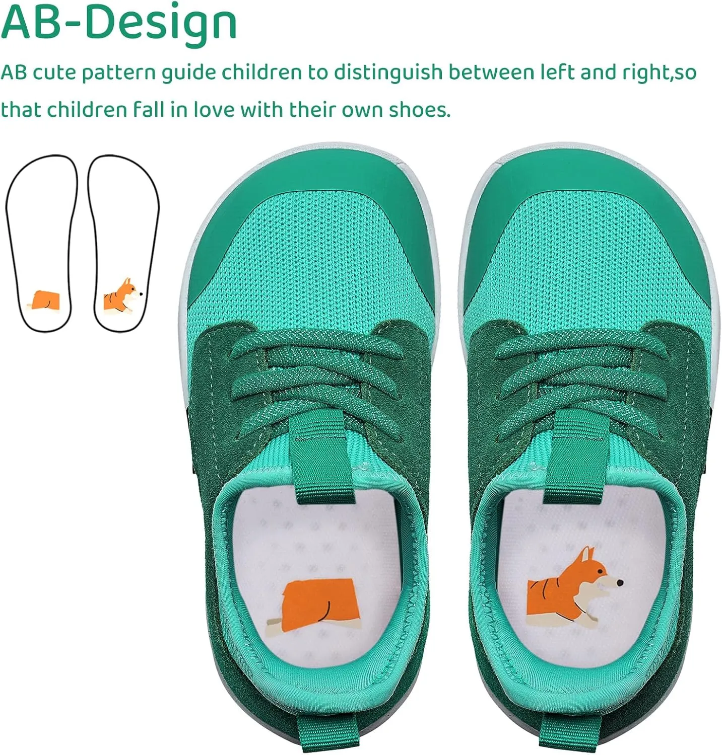 WateLves Toddler Little/Big Kid Wide Barefoot Shoes Boys Girls Minimalist Sneakers Splay Naturally Lightweight Breathable Running Tennis Shoes