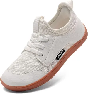 WateLves Toddler Little/Big Kid Wide Barefoot Shoes Boys Girls Minimalist Sneakers Splay Naturally Lightweight Breathable Running Tennis Shoes