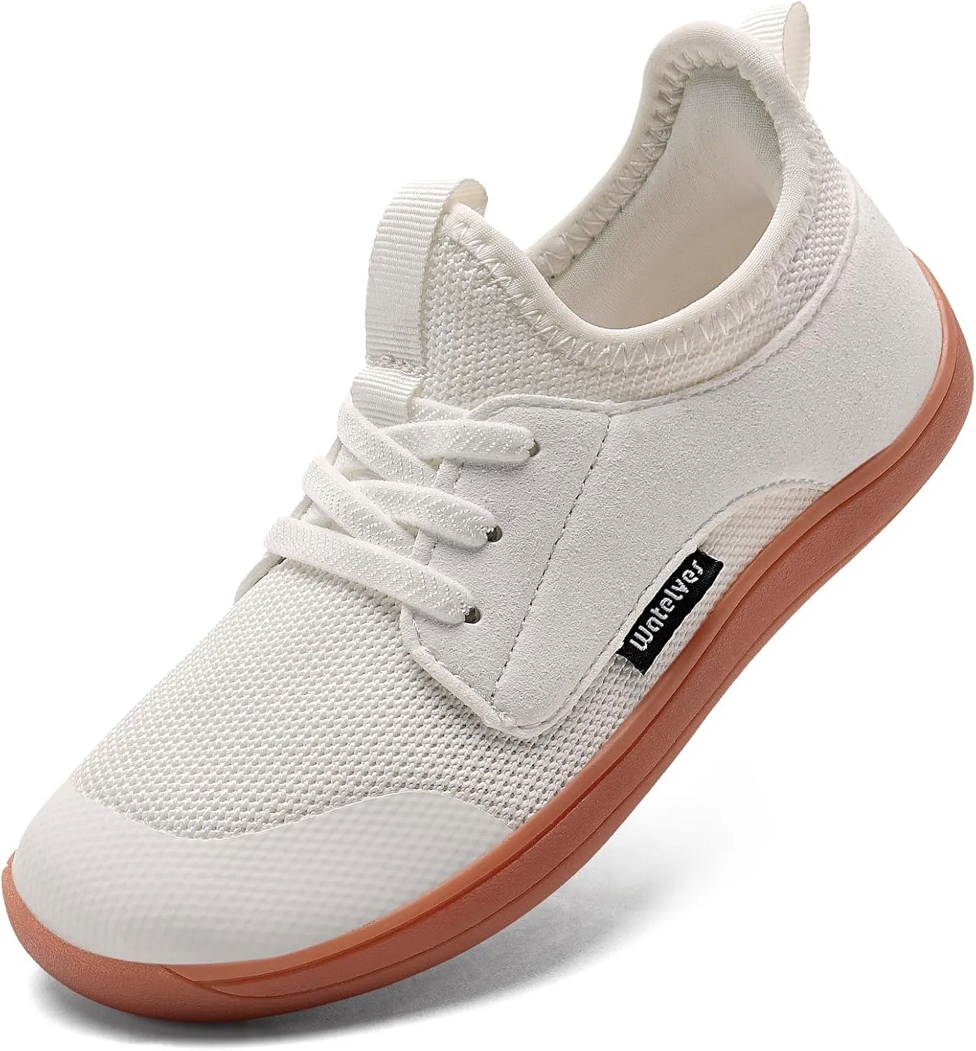 WateLves Toddler Little/Big Kid Wide Barefoot Shoes Boys Girls Minimalist Sneakers Splay Naturally Lightweight Breathable Running Tennis Shoes