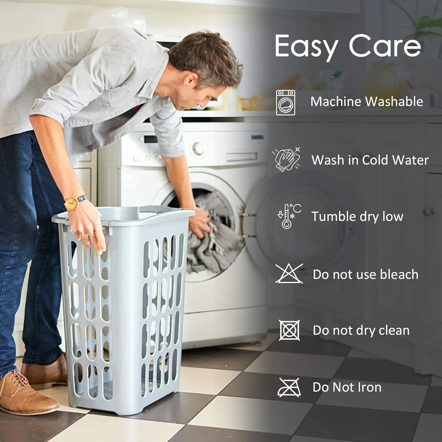 Waterproof Mattress Protector Queen, Fitted Sheet Style Breathable Mattress Cover with Deep Pocket Fits Up to 18'', Machine Washable Noiseless Bed Cover for Kids Adults Pets (Dark Gray, 60'' X 80'')