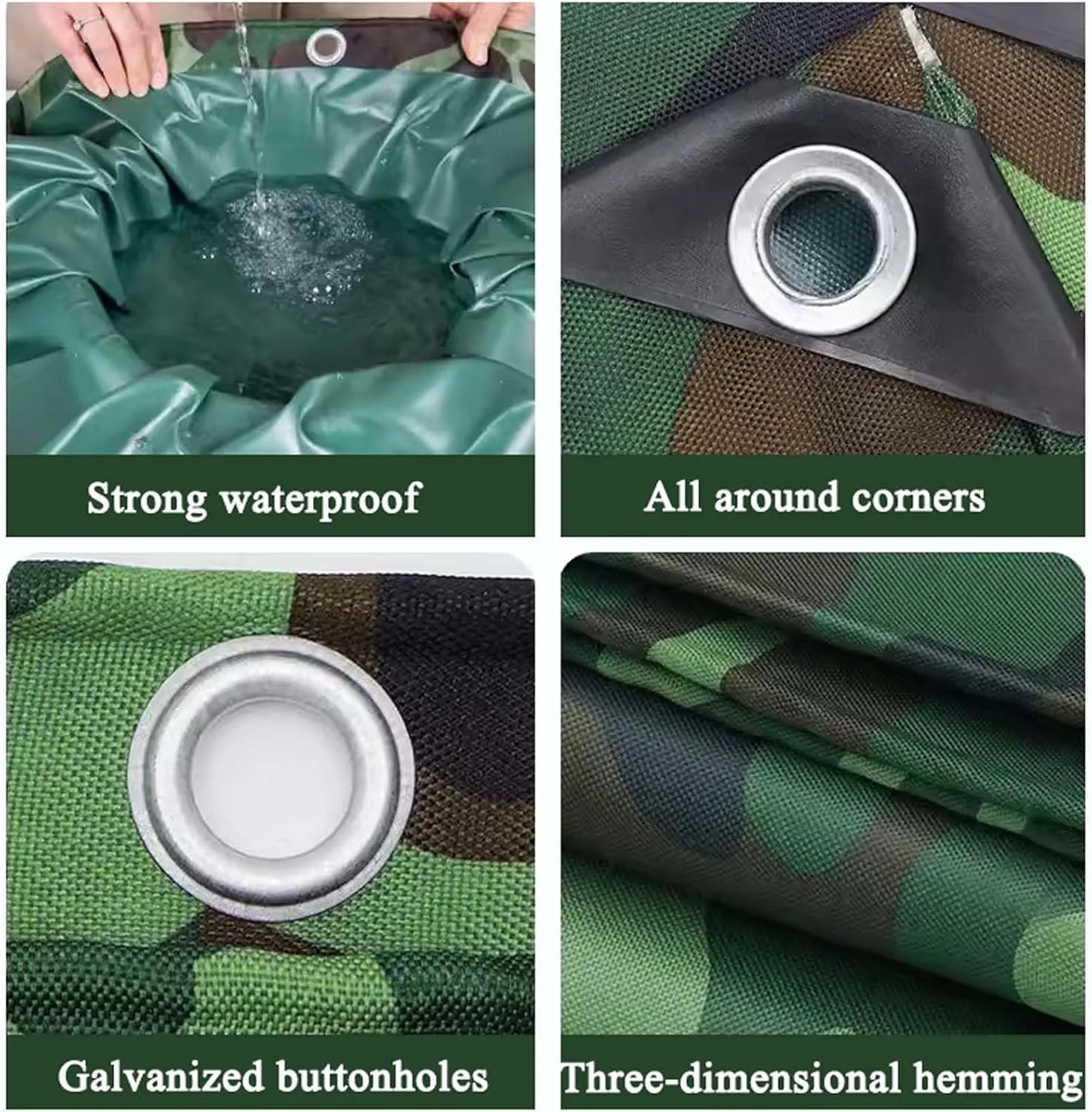 Waterproof Tarpaulin Outdoor 19.7x32.8ft, Tarpaulin Heavy Duty with Grommet, Windproof Tarpaulin Waterproof, Ripstop, Rainproof, for Groundsheet, Dog Shed, Greenhouse