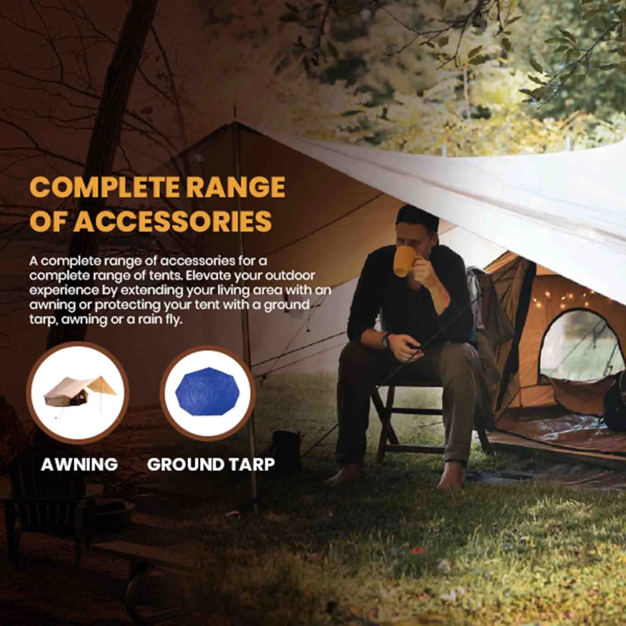 White Duck Outdoors Avalon Optimus 23' Canvas Bell Tent