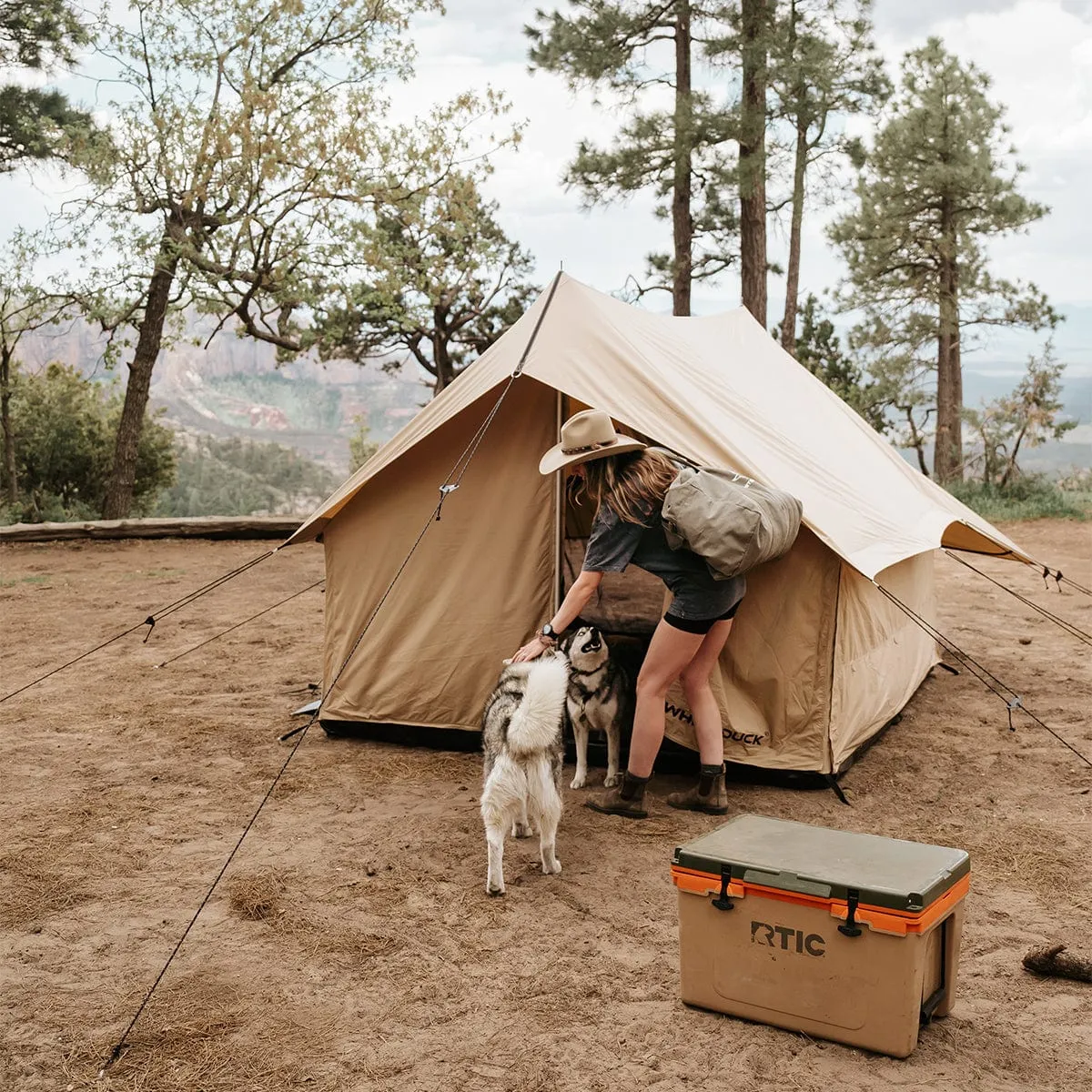 White Duck Outdoors Rover Scout A-Frame Canvas Tent