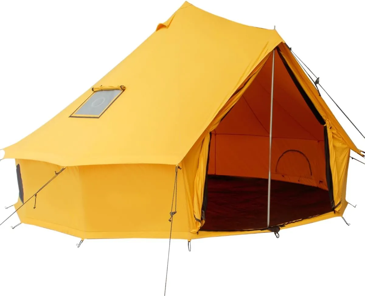 WHITEDUCK Regatta Canvas Bell Tent - w/StoveJack, Waterproof, 4 Season Luxury Camping and Glamping Yurt Tent Outdoor