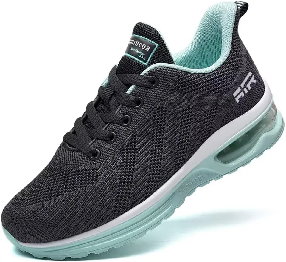 Womens Air Running Shoes Womens Walking Shoes Lightweight Women Sneakers Air Cushion Tennis Shoes for Gym Workout Sports