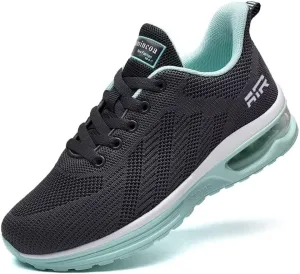 Womens Air Running Shoes Womens Walking Shoes Lightweight Women Sneakers Air Cushion Tennis Shoes for Gym Workout Sports