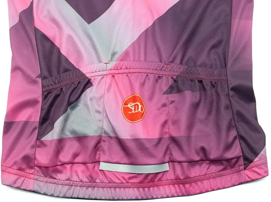 Women's Cycling Clothing Set Road Bike Shirts Short Sleeve Breathable Cycling Jersey with Gel Padded Bib Shorts