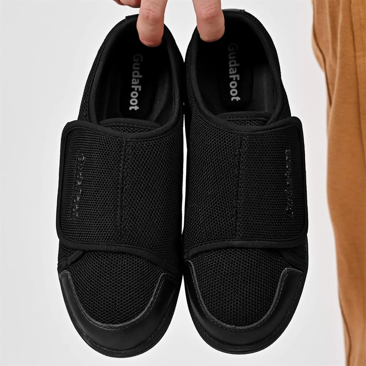 Women's Diabetic Shoes Easy Put on with Adjustable Lightweight for Edema Plantar Fasciitis Bunions Arthritis Neuropathy Wide Width Swollen Feet Bottom Fattening and Widening Elderly Shoes