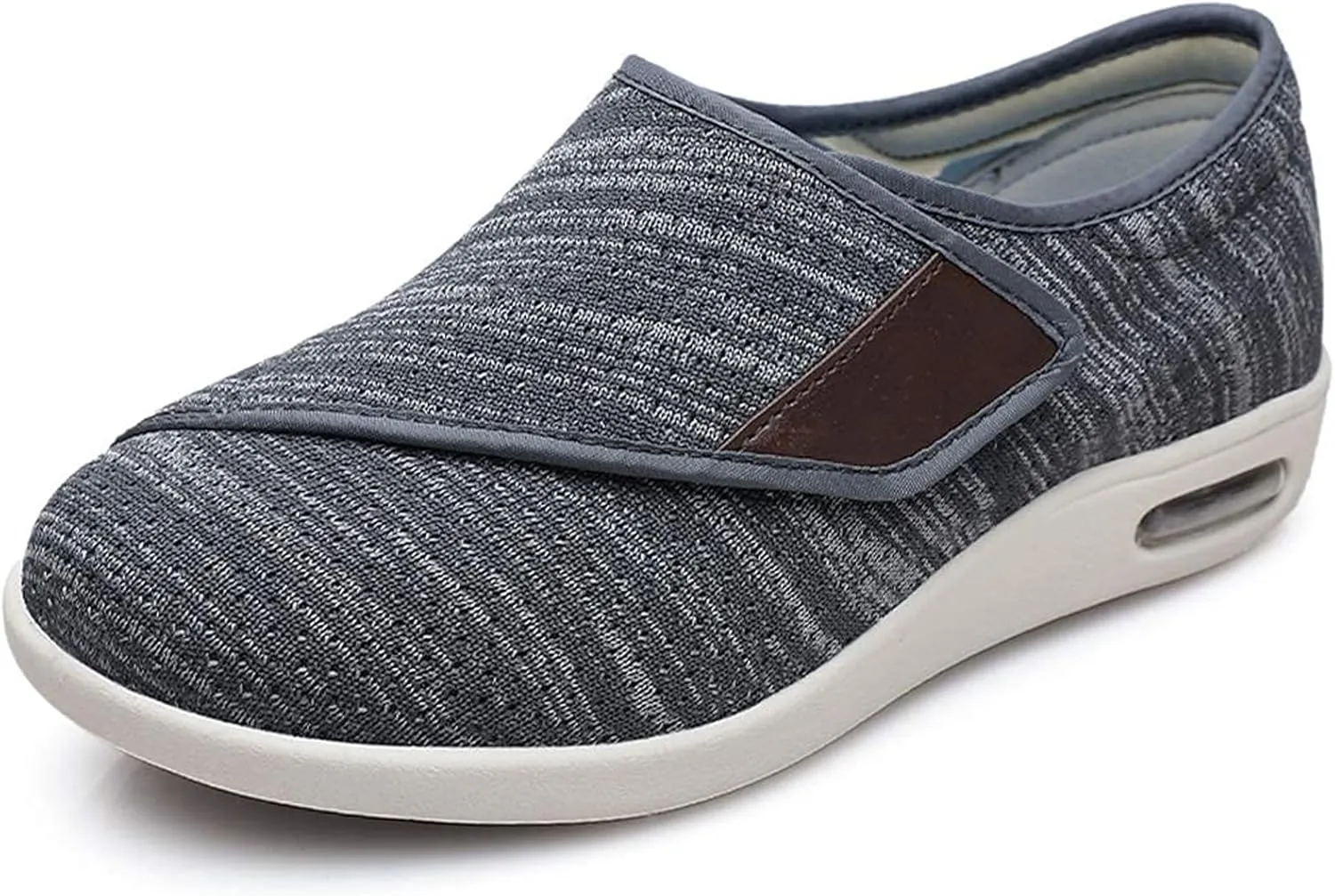 Women's Diabetic Shoes Extra Wide Comfortable Adjustable with Non-Slip Air Cushion Bottom for Elderly Swollen Feet Edema