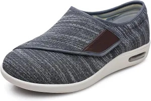 Women's Diabetic Shoes Extra Wide Comfortable Adjustable with Non-Slip Air Cushion Bottom for Elderly Swollen Feet Edema