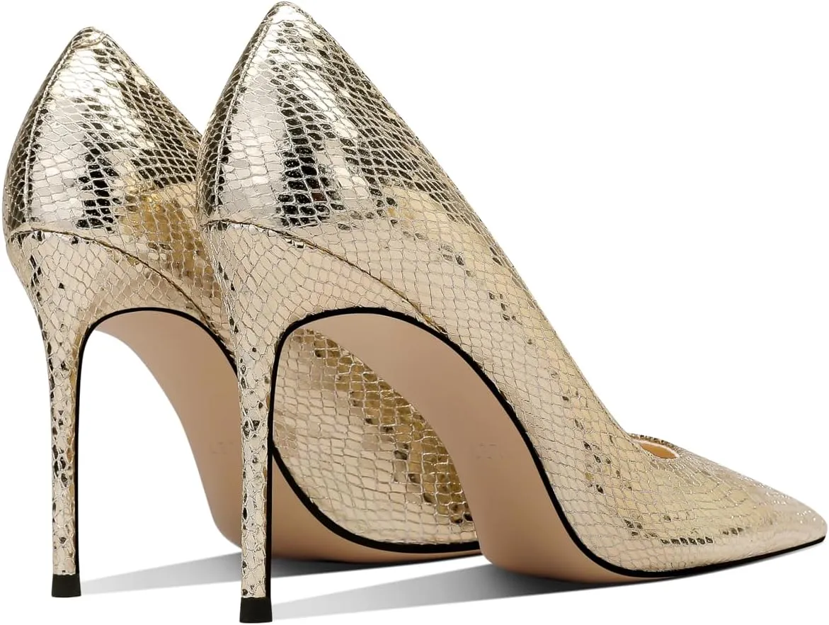 Women's High Heel Pumps Elegant Stiletto Heels with Cushioned Insole for Party and Office Comfortable Slip-On Design Ideal for Formal and Casual Occasions
