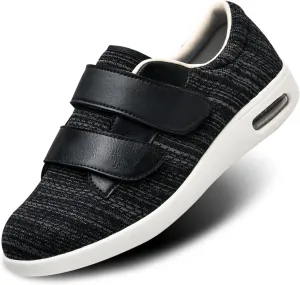 Womens Wide Width Diabetic Shoes with Adjustable Closure Lightweight Breathable for Diabetic Edema Plantar Fasciitis Bunions Arthritis Elderly Swollen Feet