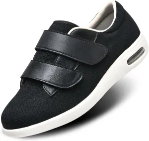 Womens Wide Width Diabetic Shoes with Adjustable Closure Lightweight Breathable for Diabetic Edema Plantar Fasciitis Bunions Arthritis Elderly Swollen Feet
