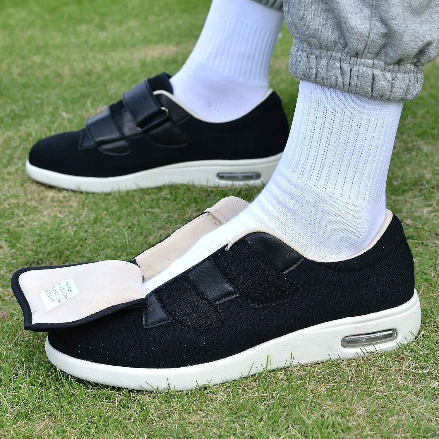 Womens Wide Width Diabetic Shoes with Adjustable Closure Lightweight Breathable for Diabetic Edema Plantar Fasciitis Bunions Arthritis Elderly Swollen Feet