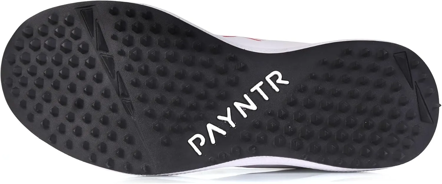 X Rubber Stud (White & Black) Cricket Shoes - 2023