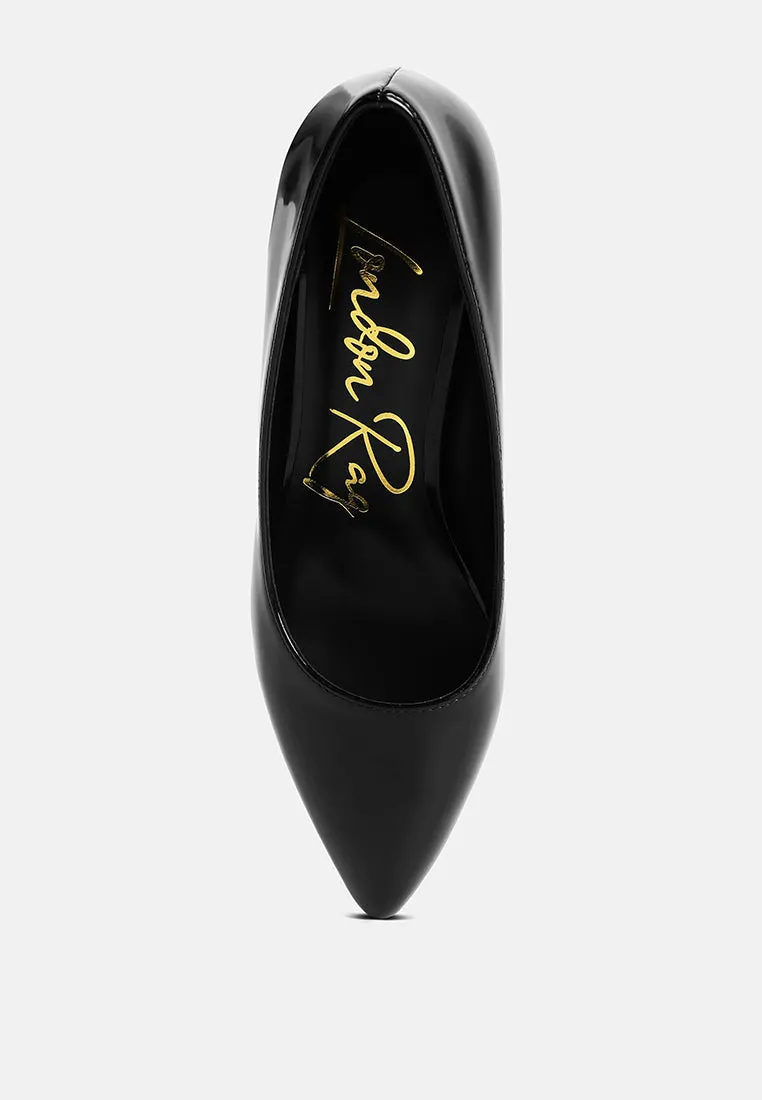 Zaila Metallic Accent Block Heel Pumps By Ruw