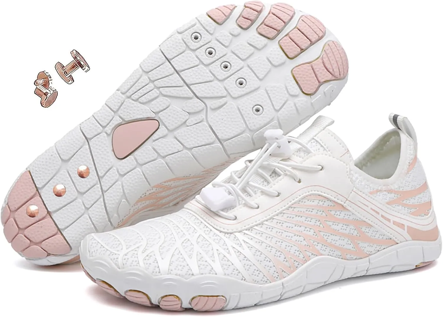 Zureto Grounding Shoes with Copper, Grounded Barefoot Footwear Hike Shoes for Womens Mens Soft Comfortable