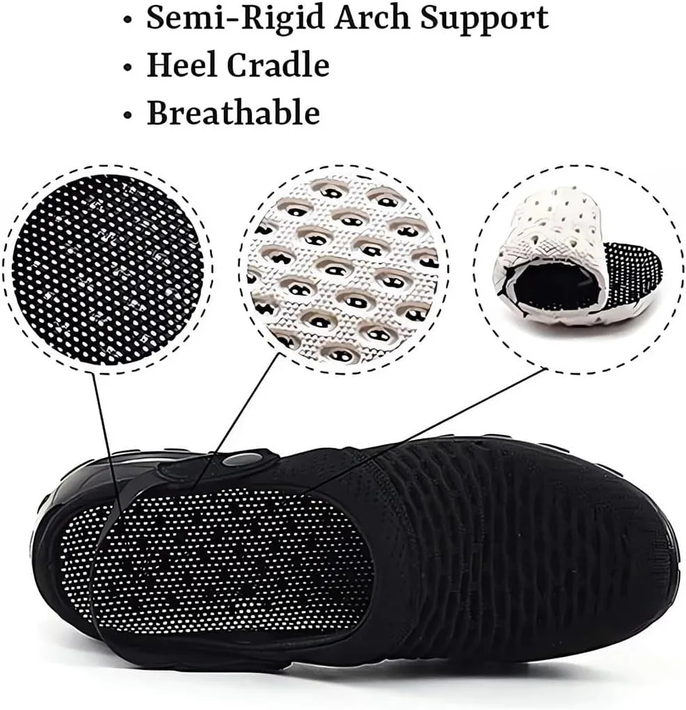 Zureto Women's Orthopedic Clogs, to Reduce Back and Knee Pressure, Women's Orthopedic Clogs with Air Cushion Support
